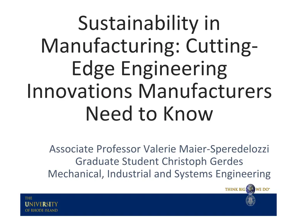 sustainability in manufacturing cutting edge 1