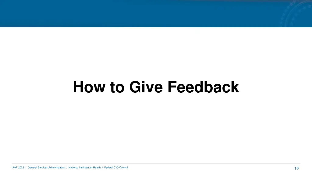 how to give feedback