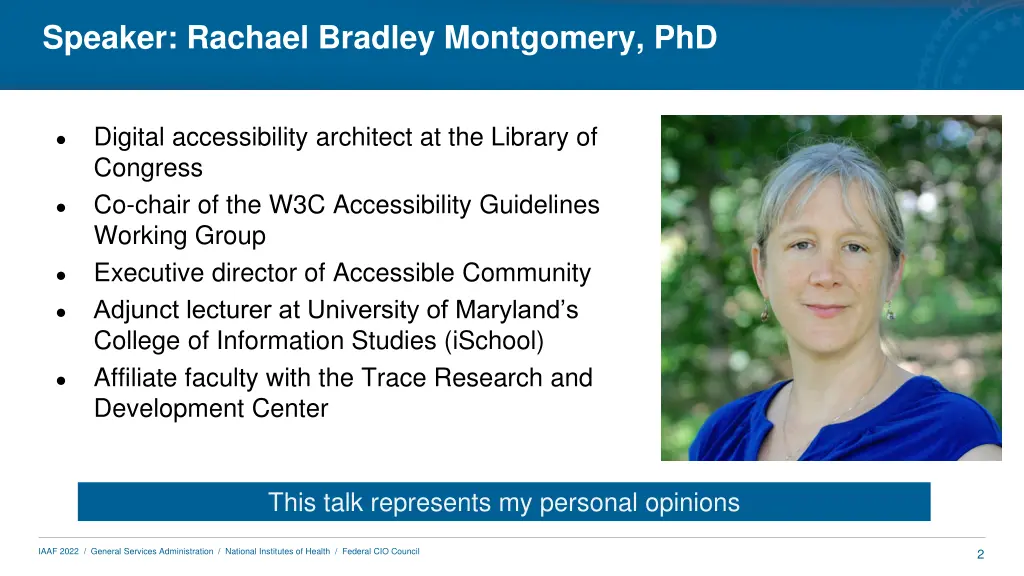 speaker rachael bradley montgomery phd