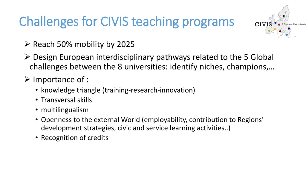 challenges for civis challenges for civis teaching