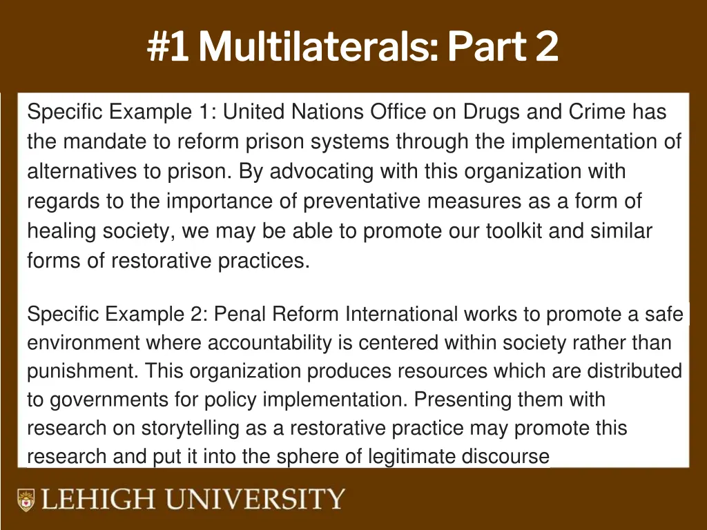 1 multilaterals part 2 1 multilaterals part 2