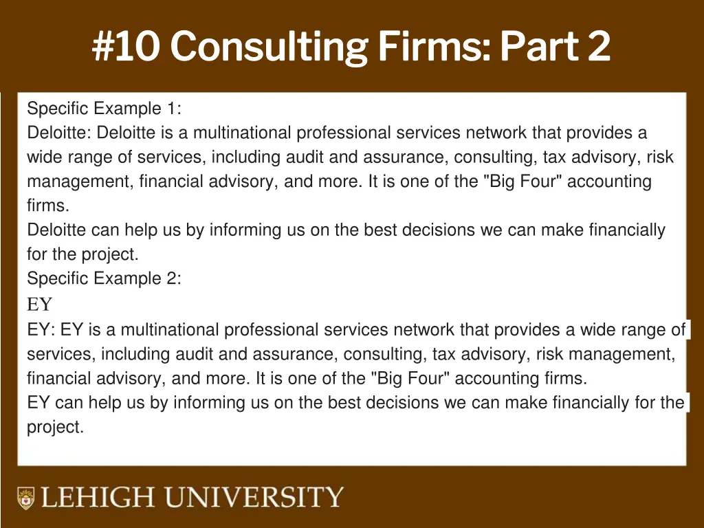10 consulting firms part 2 10 consulting firms