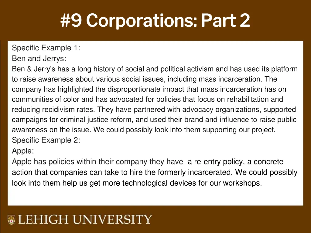 9 corporations part 2 9 corporations part 2