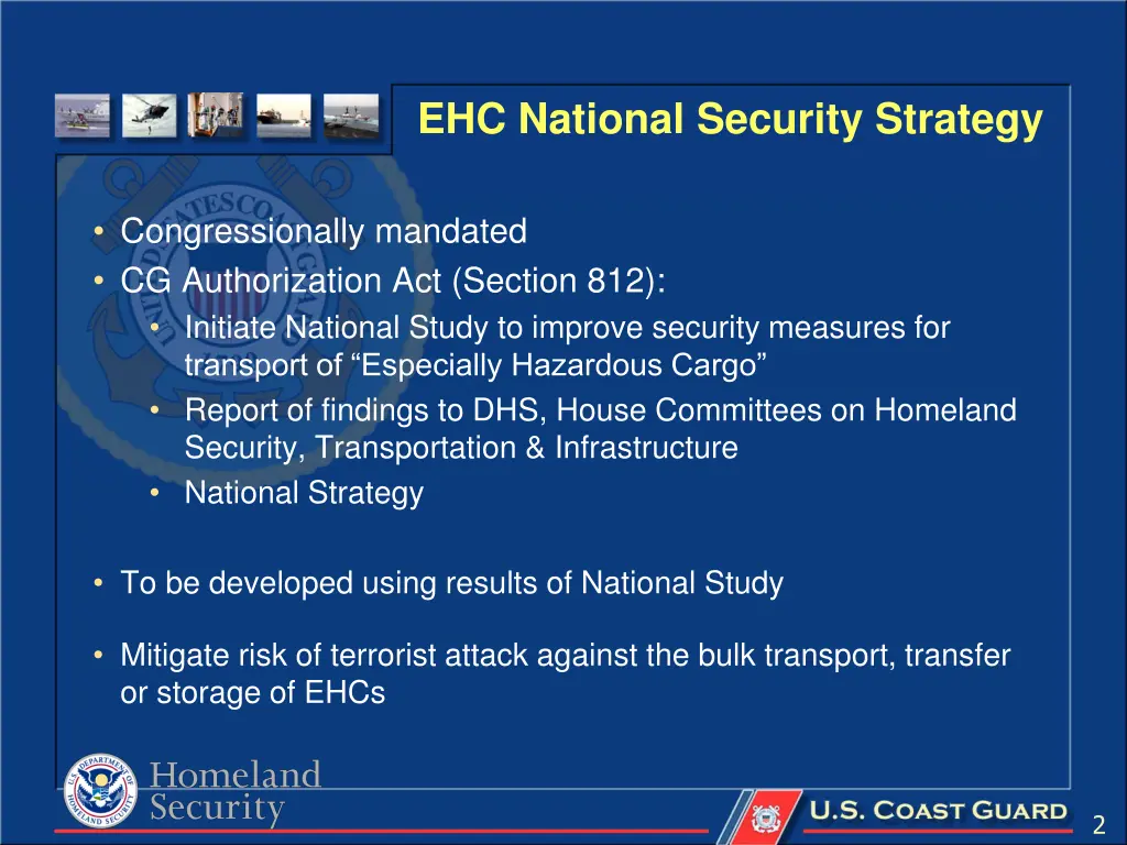 ehc national security strategy