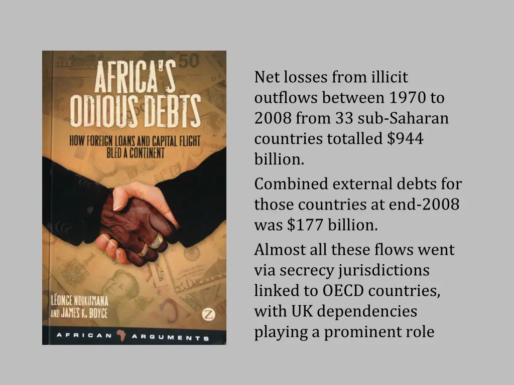 net losses from illicit outflows between 1970