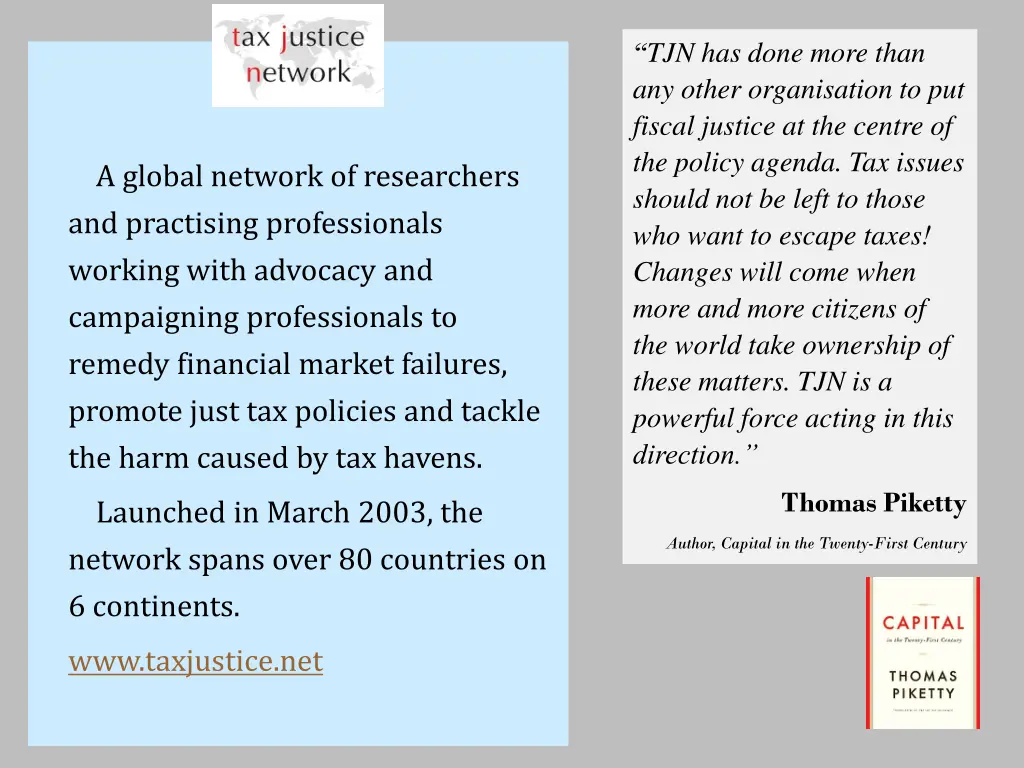 tjn has done more than any other organisation