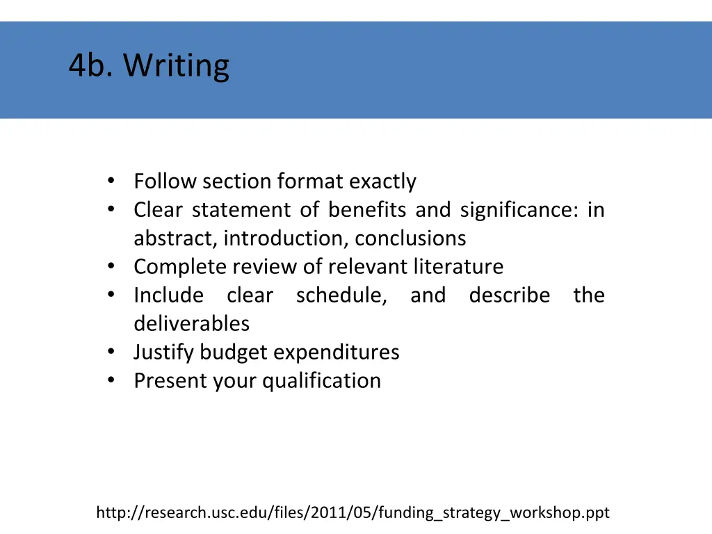 4b writing