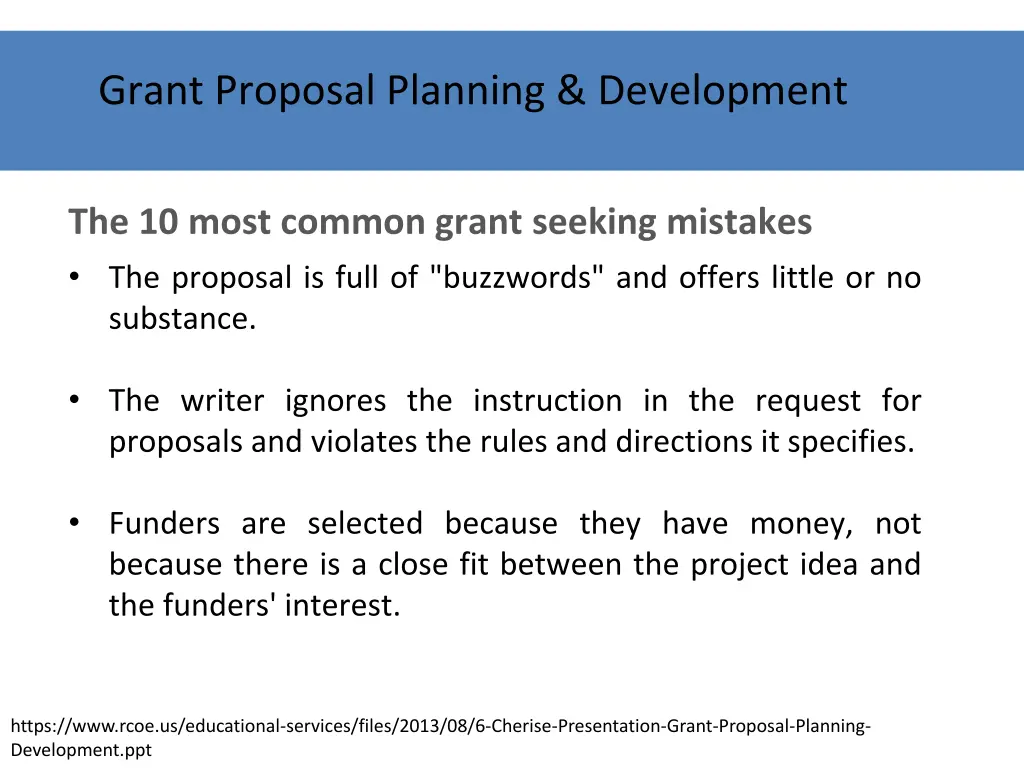 grant proposal planning development 3