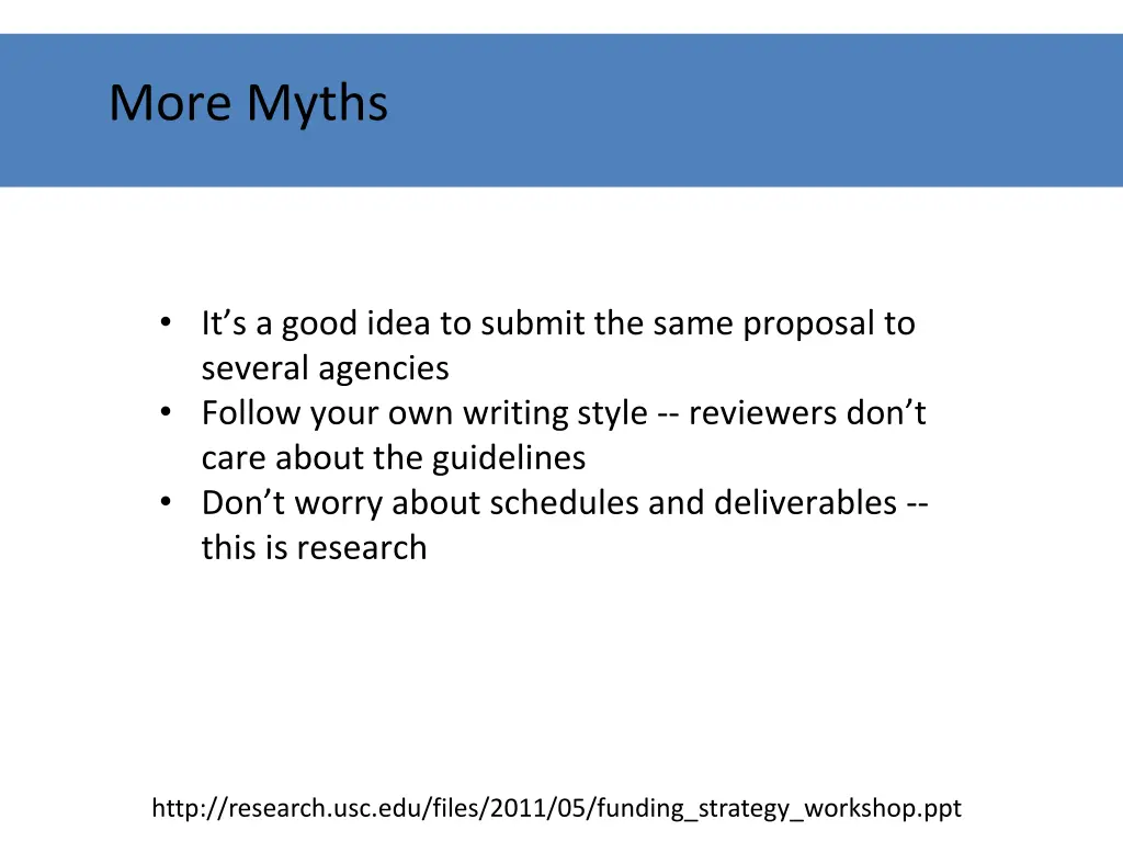 more myths