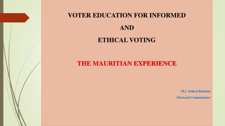 voter education for informed