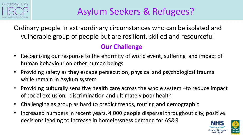 asylum seekers refugees