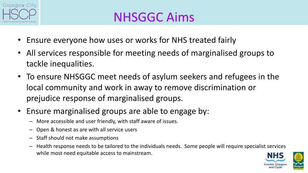 nhsggc aims