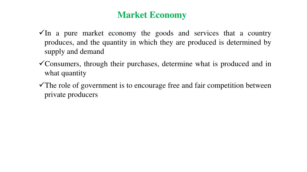 market economy