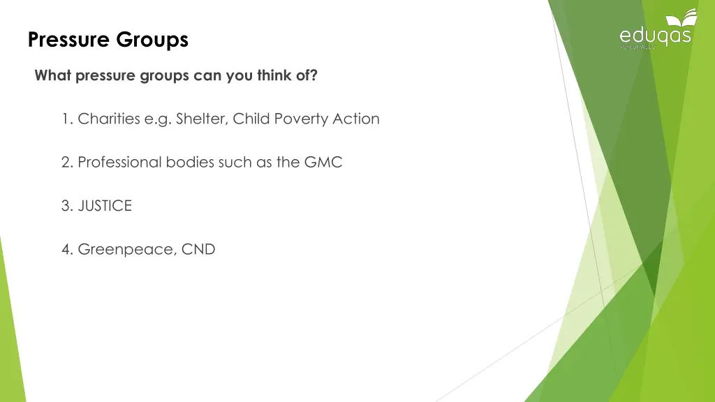 pressure groups