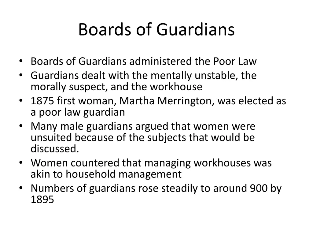 boards of guardians