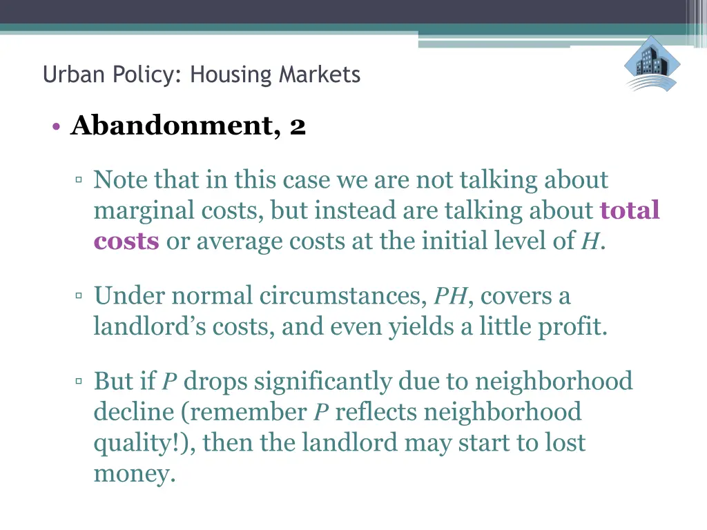 urban policy housing markets 13