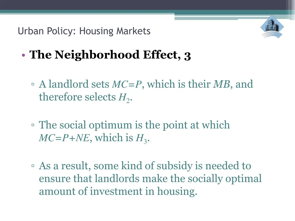 urban policy housing markets 9