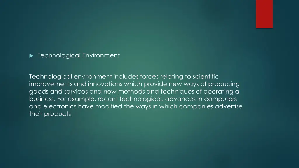 technological environment