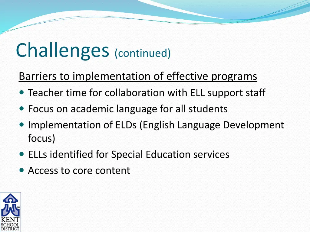 challenges continued