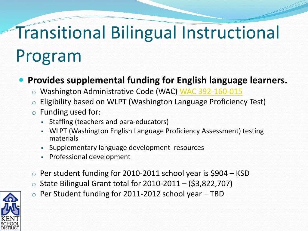 transitional bilingual instructional program