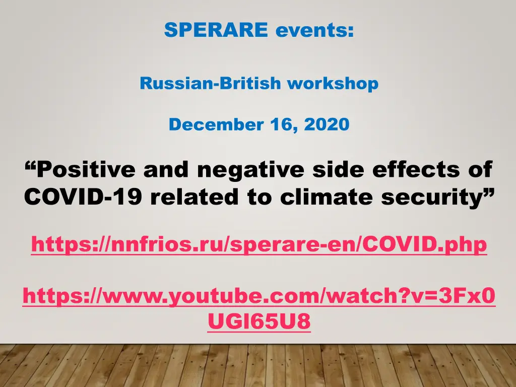 sperare events 1