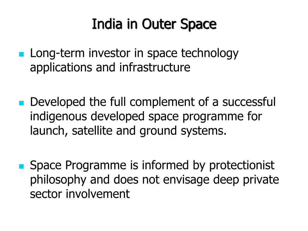 india in outer space