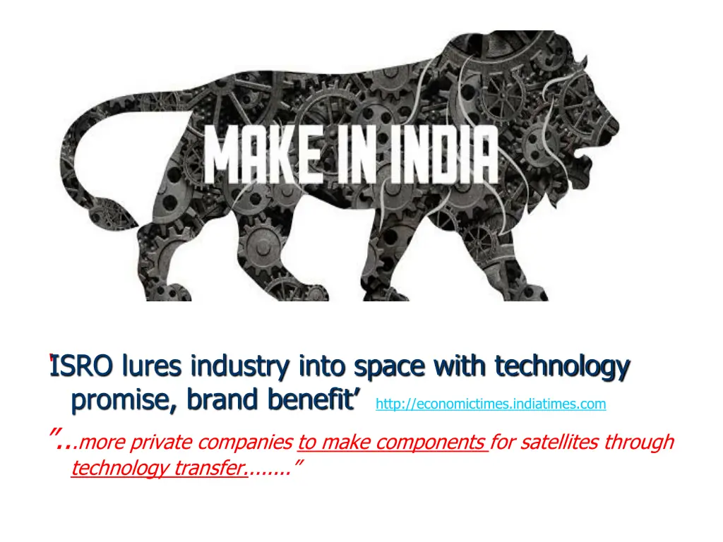isro lures industry into space with technology