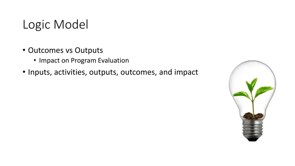 logic model
