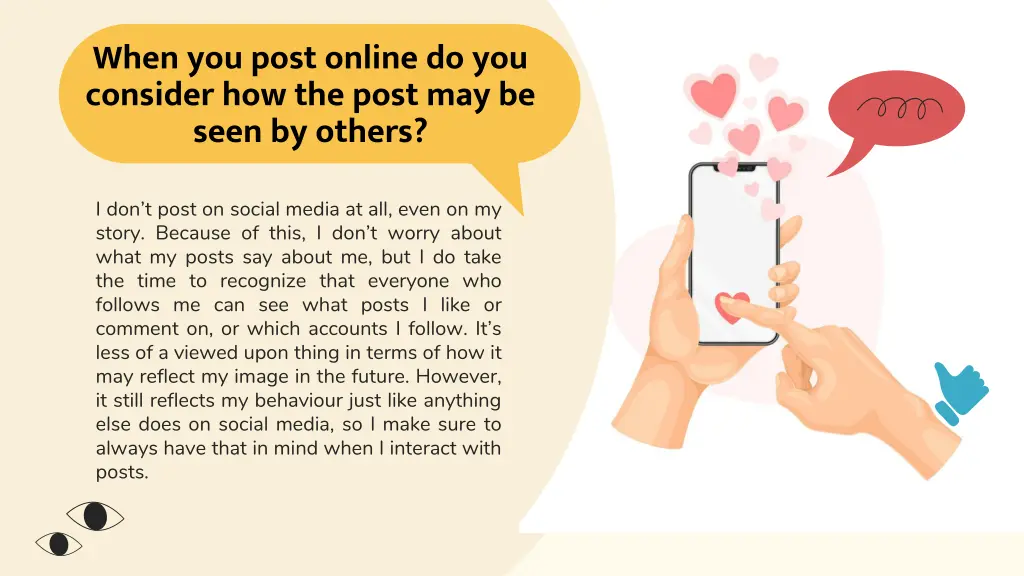 when you post online do you consider how the post