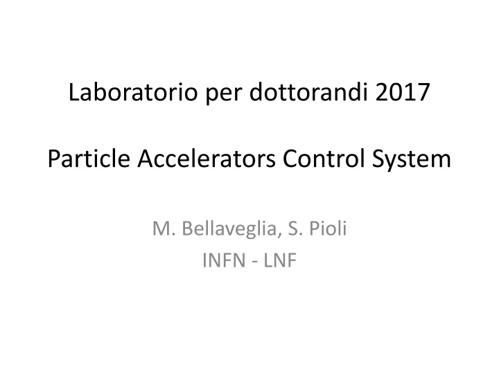laboratorio per dottorandi 2017