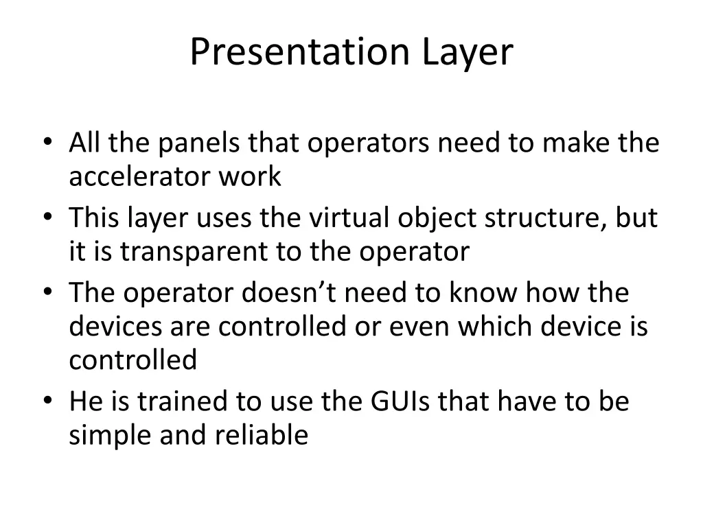 presentation layer