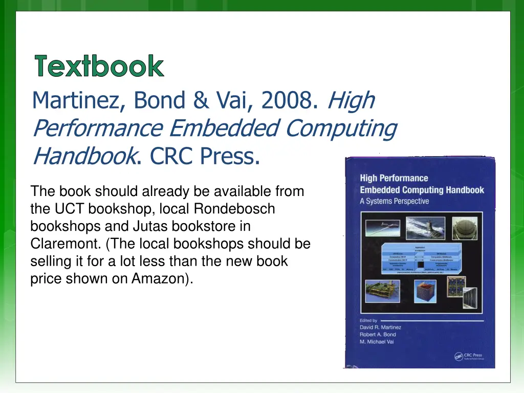 textbook martinez bond vai 2008 high performance