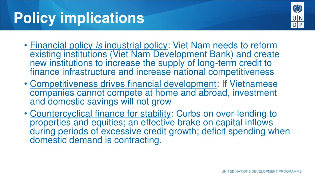 policy implications