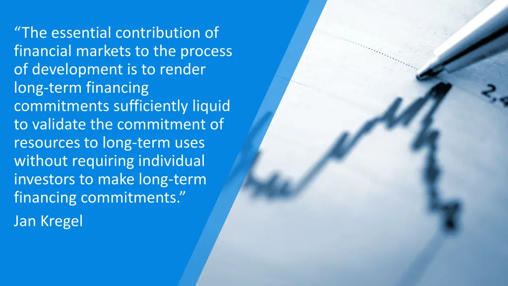 the essential contribution of financial markets