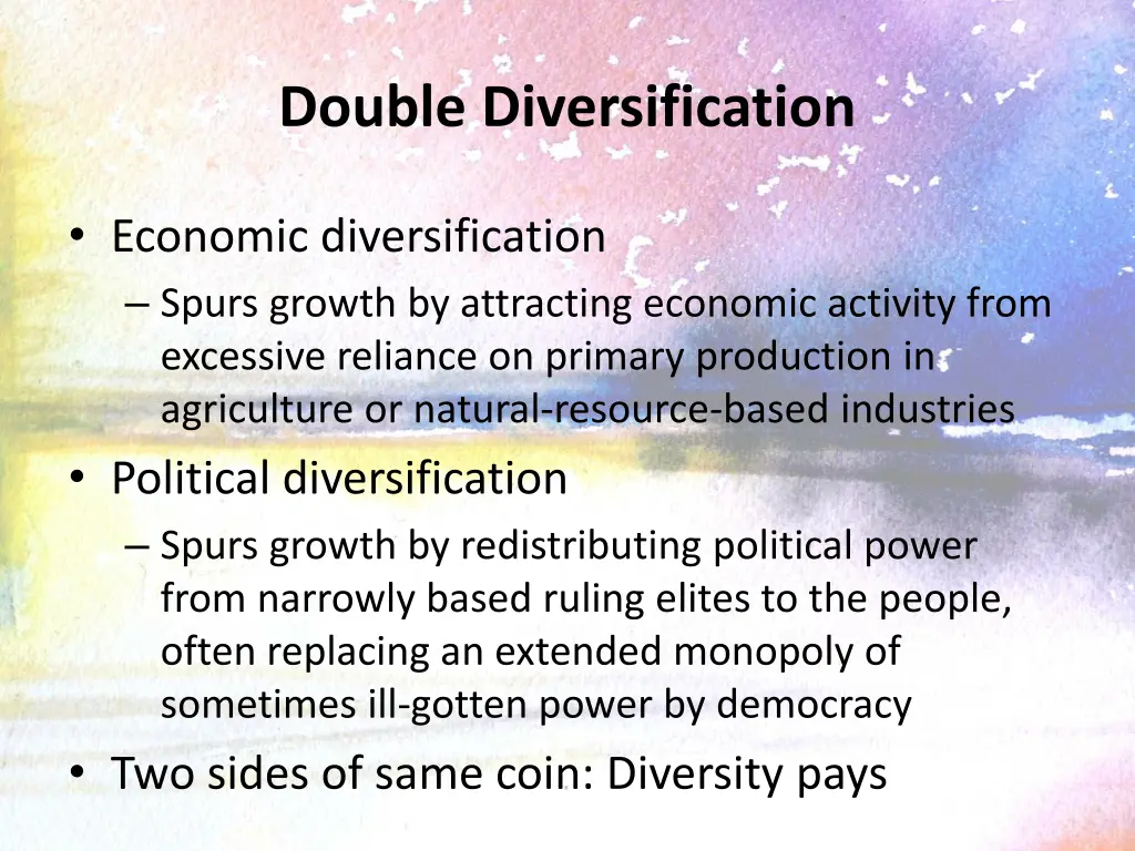 double diversification