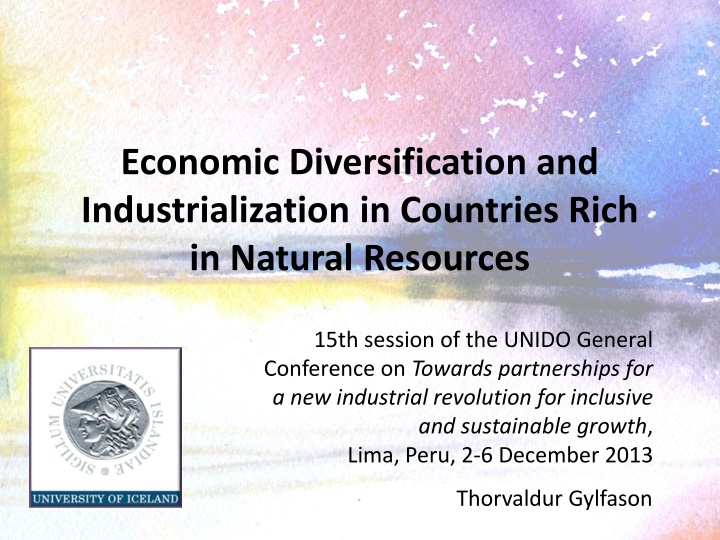 economic diversification and industrialization