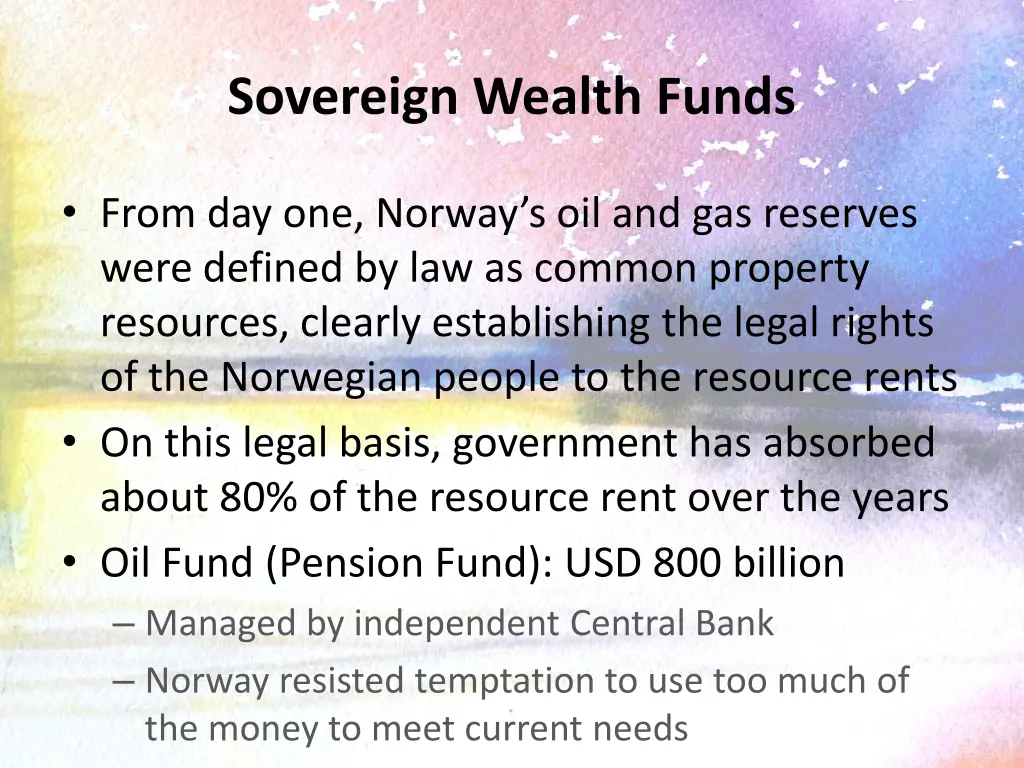 sovereign wealth funds