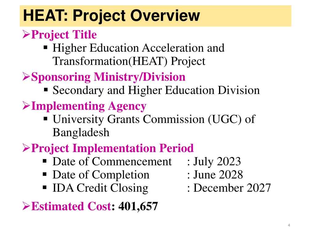 heat project overview project title higher