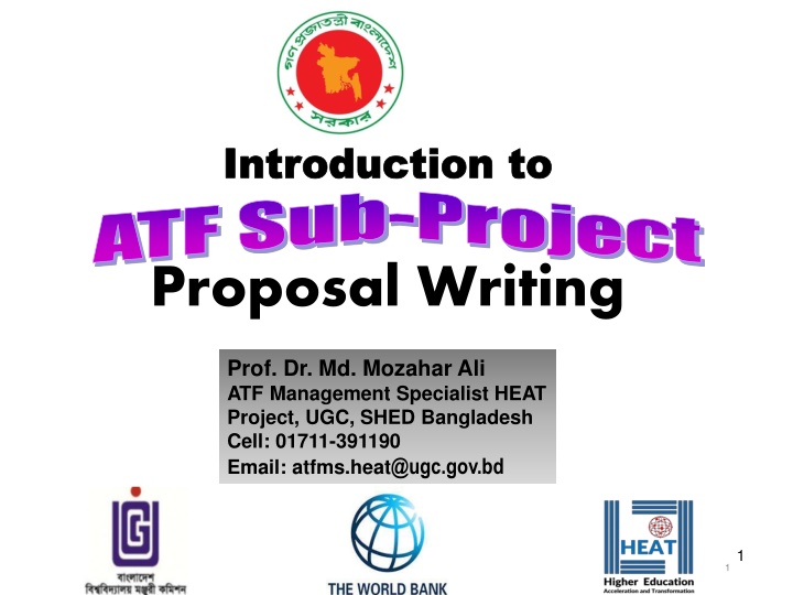 introduction to sub project proposal writing