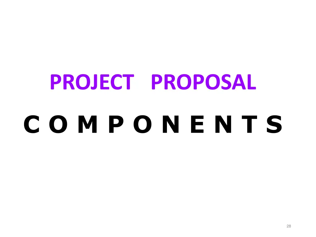 project proposal