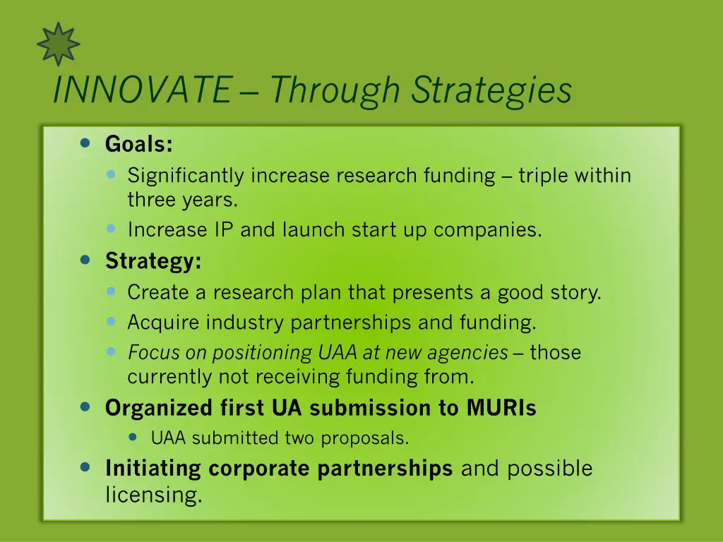 innovate through strategies 4