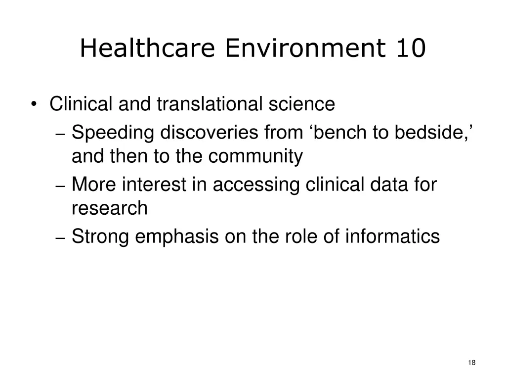 healthcare environment 10