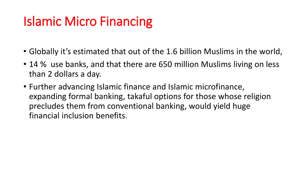 islamic micro financing islamic micro financing