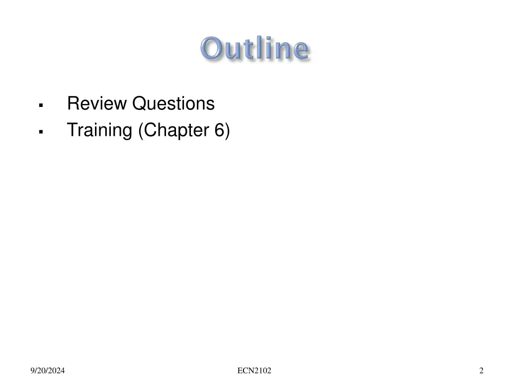 review questions training chapter 6