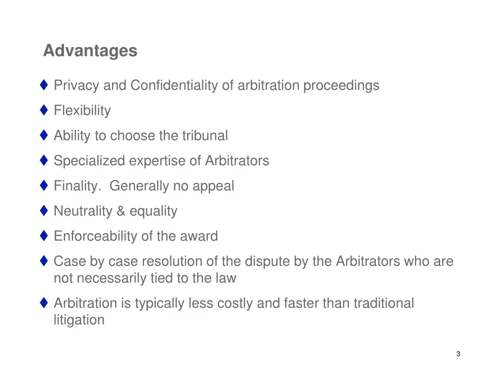 advantages