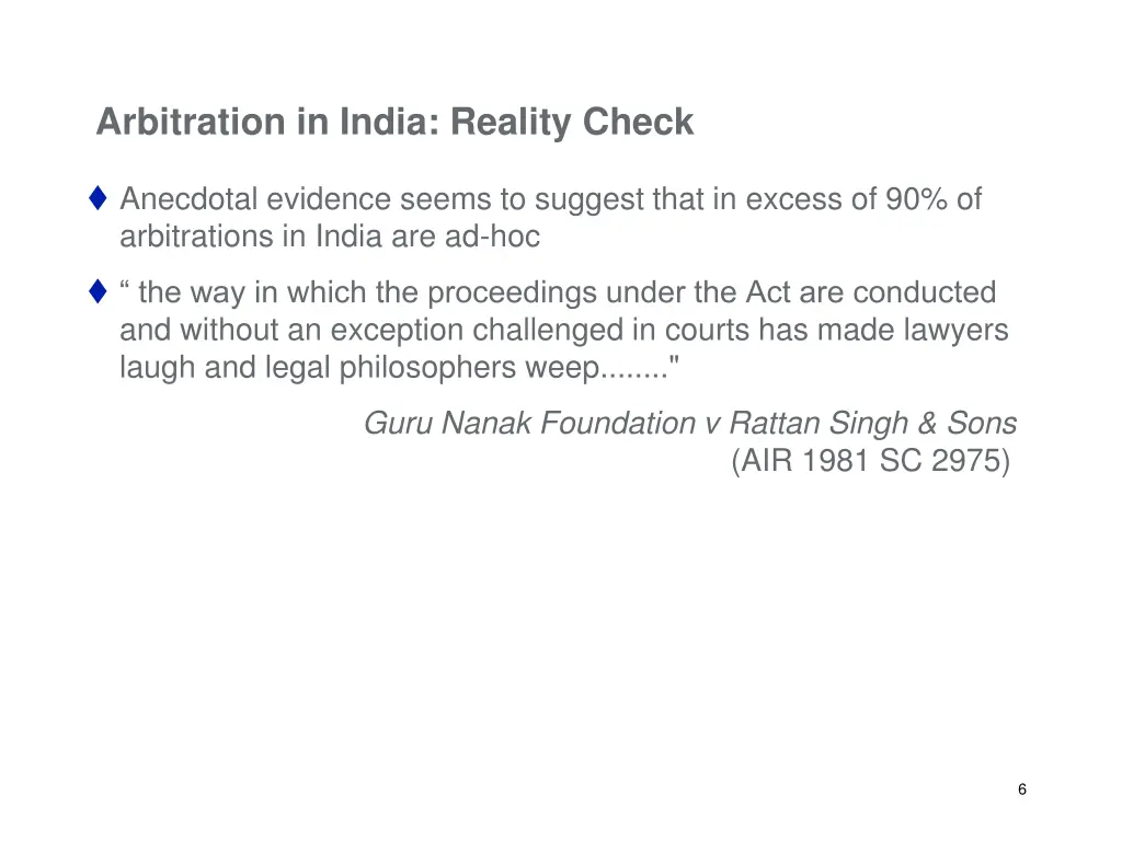 arbitration in india reality check