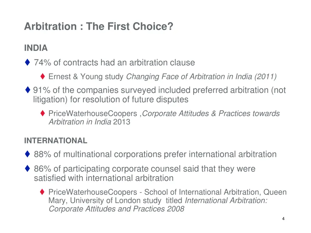 arbitration the first choice