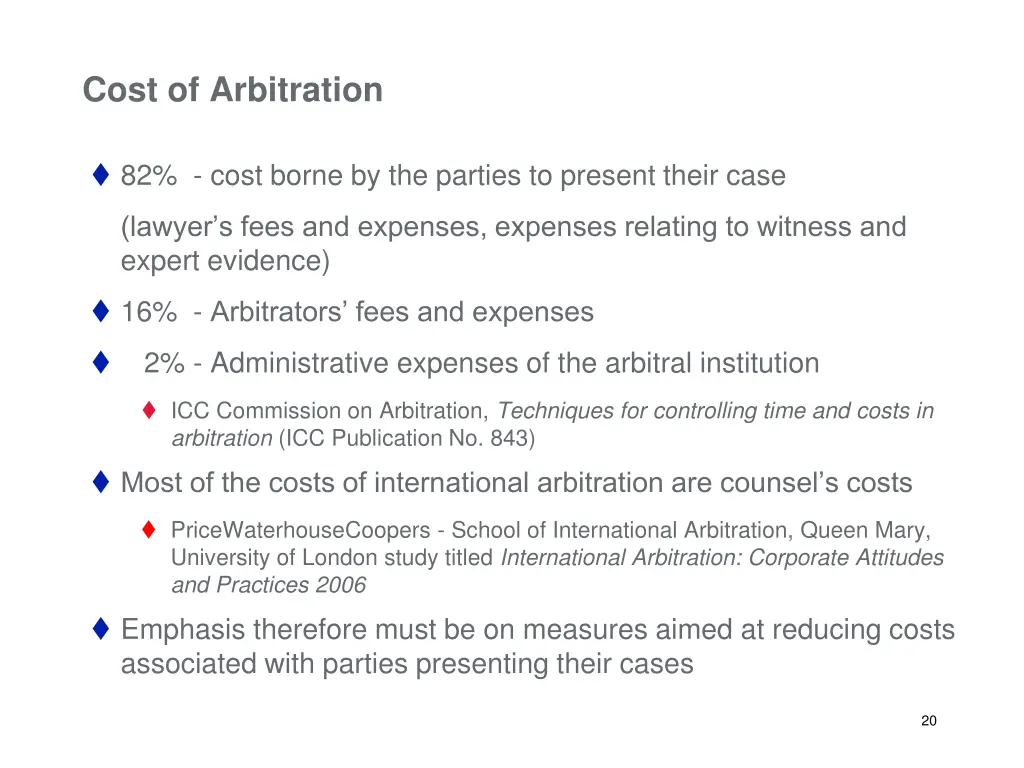 cost of arbitration 1