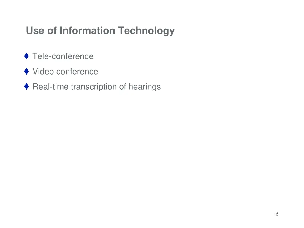 use of information technology