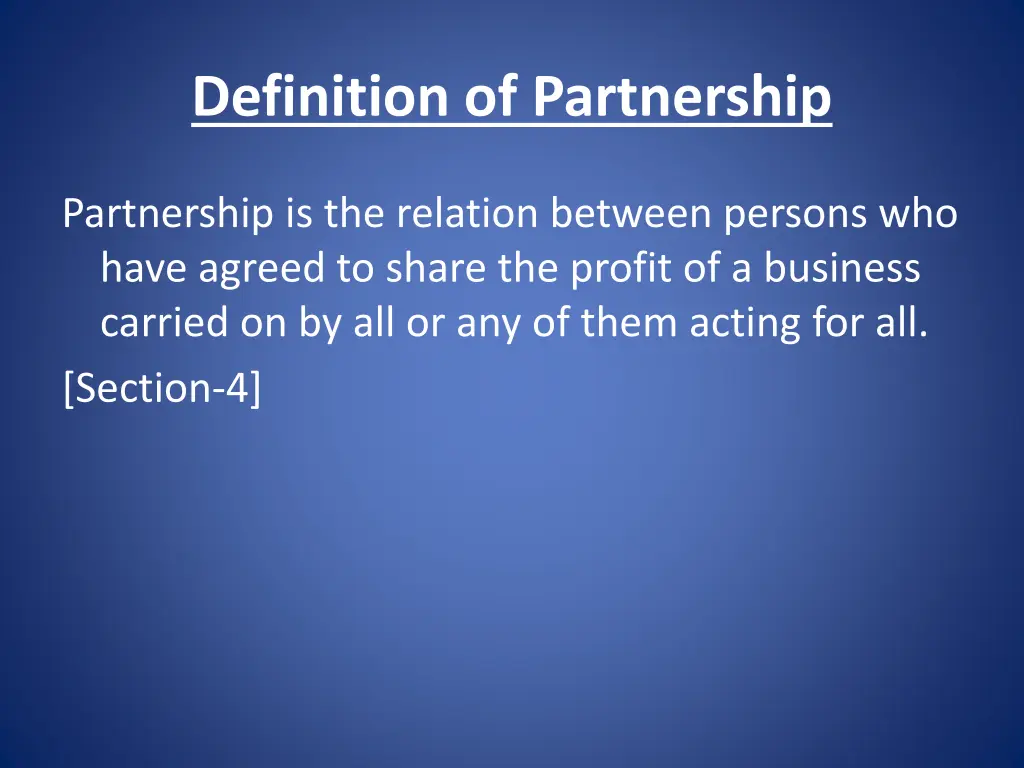 definition of partnership
